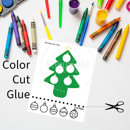 Decorate Your Tree Cut Color Glue