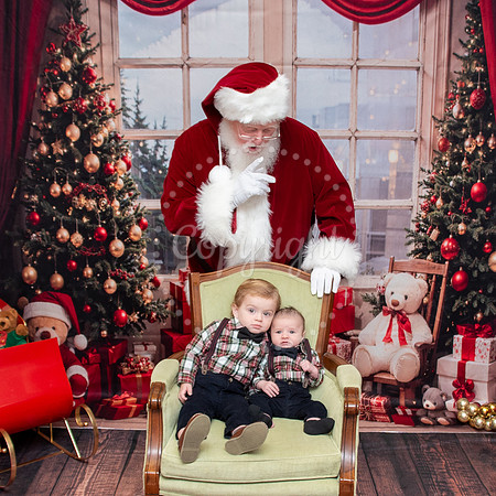 Secret Santa Moment with Children