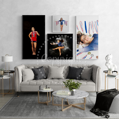 Senior Wall Art Session Example Lorena Athlete