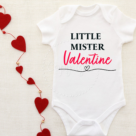Little Mister Valentine PNG Digital Download Design