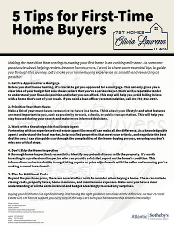 Home Buyers Guide 5 Tips Real Estate Agent Customized Flyers