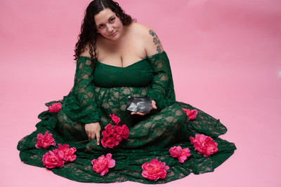 Maternity Girl Session Pink & Green Chesapeake Virginia