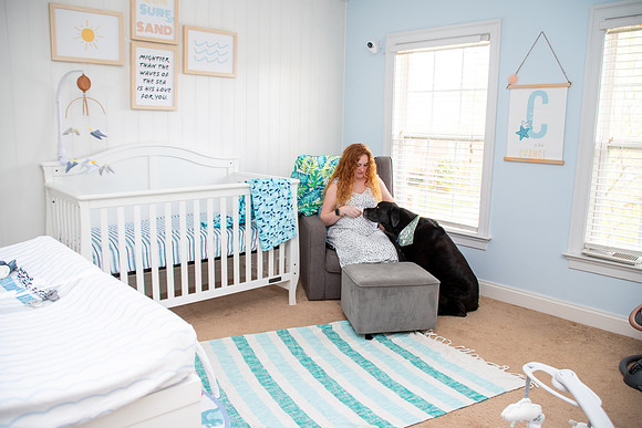 In Home Maternity Session Nursery Session