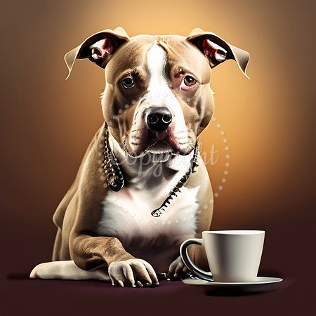 Pit Bull and Coffee