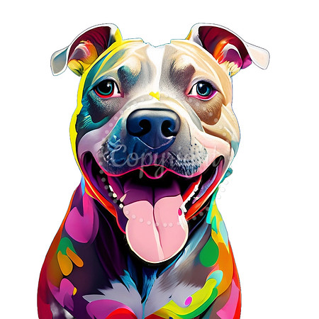 Colorful Pittie