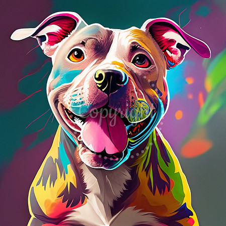 Colorful Pittie
