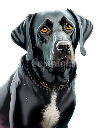 Black Lab Dog Generic Card