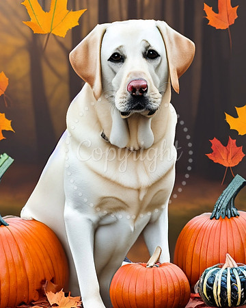 Fall Labrador Card