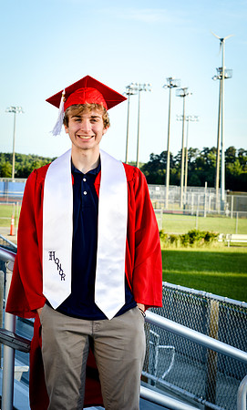 High School Cap & Gown Graduation Session