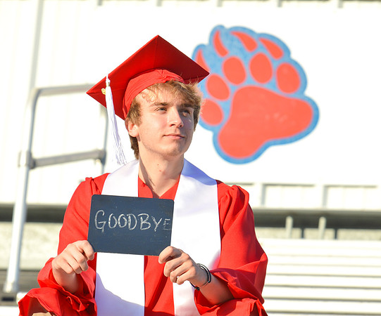 Male Cap & Gown Photography Session Grassfield High School