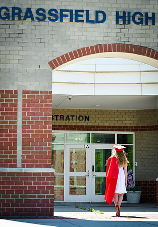 Cap & Gown Photo at Grassfield High School
