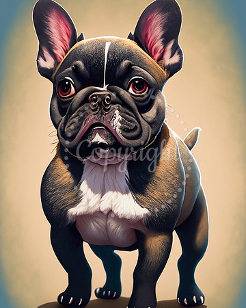 French Bulldog Card