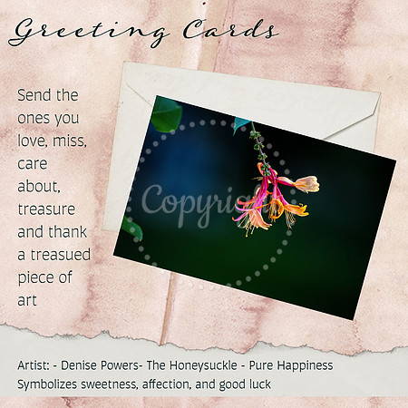 Honeysuckle Printable Generic Card