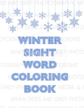 Winter Site Word Coloring Book