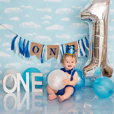 Basic Blue 1st Birthday