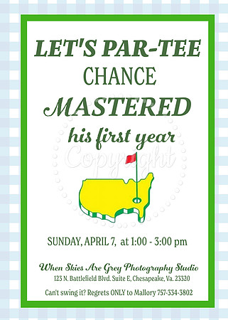 Master's Party-1-5x7 Invitation