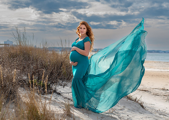Beach Maternity Photography Session