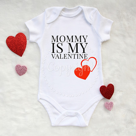 Mommy is My Valentine PNG JPG Digital Download Design