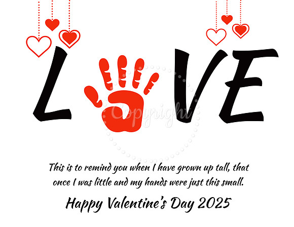 love Handprint Paw Print Art